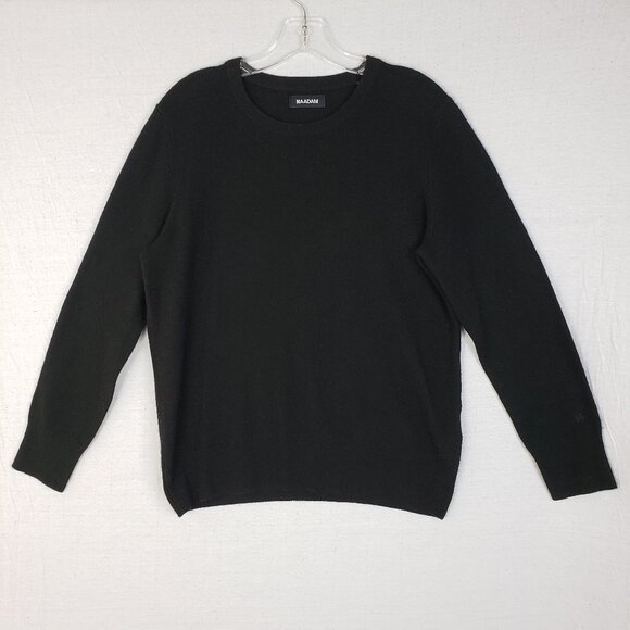 NAADAM 100% Cashmere Sweater Pullover Black Crew Neck Minimalist size M - Picture 3 of 14
